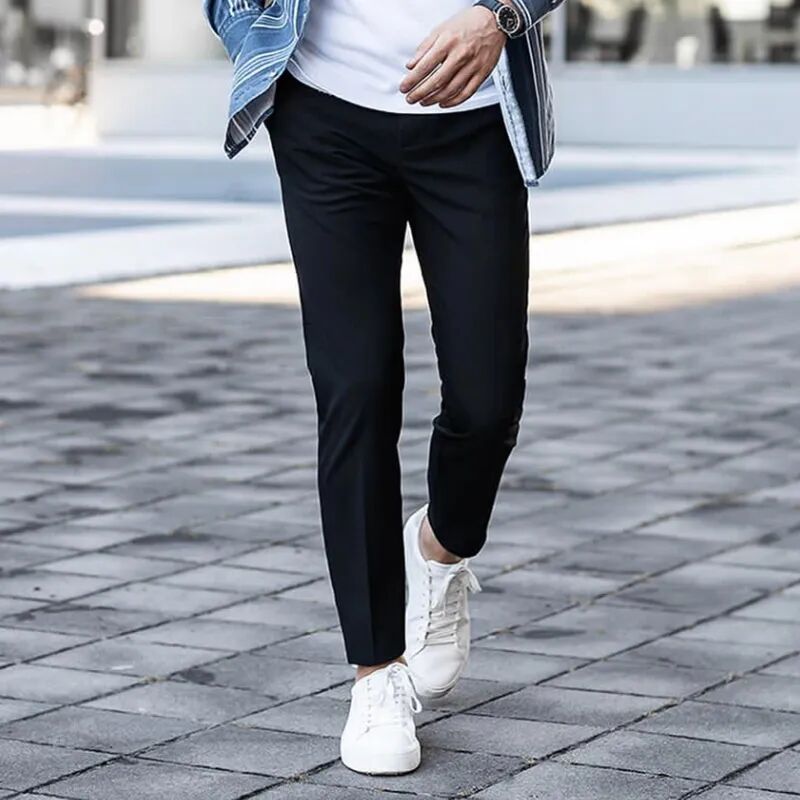 进口客供定织双层加厚复合纳米科技三防面料通勤商务户外男士小直筒弹力保暖休闲裤