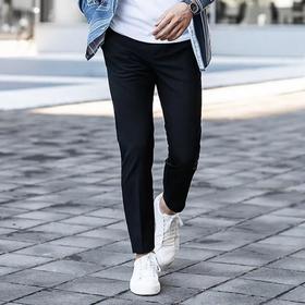 进口客供定织双层加厚复合纳米科技三防面料通勤商务户外男士小直筒弹力保暖休闲裤