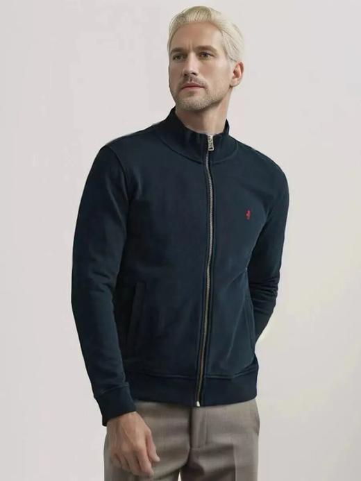 拉夫家经典款刺绣马标开衫卫衣 商品图2