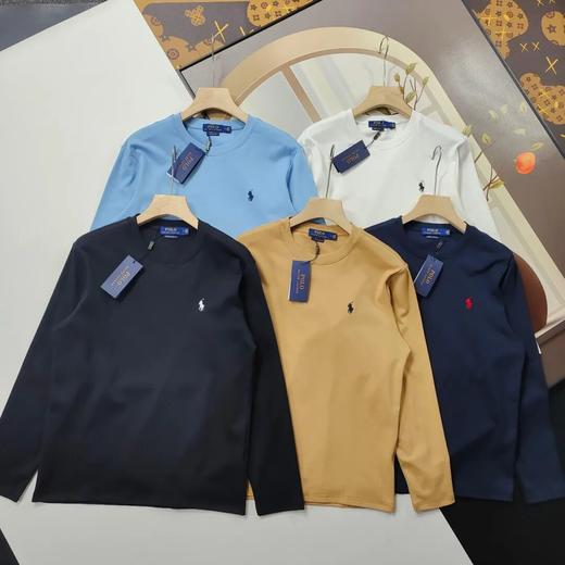 拉夫家情侣款经典标刺绣T恤纯棉打底衫 商品图0