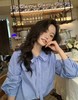 蓝色条纹蝴蝶结绑带衬衫 | 清新又显白，自带一种静谧的文艺感【3-5天发货】 商品缩略图4