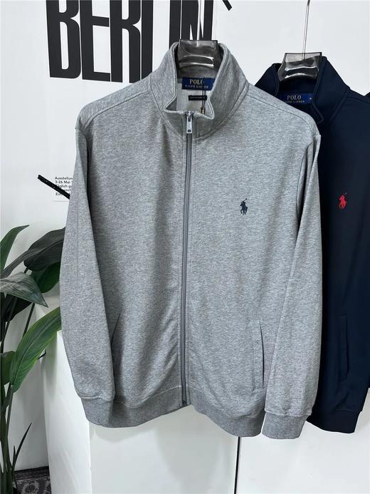 拉夫家经典款刺绣马标开衫卫衣 商品图4