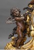 独角鹿西洋古董 19世纪法国出品卷叶纹铜鎏金精雕镶嵌神话人物主题青铜雕像装饰座钟烛台三件套 商品缩略图8