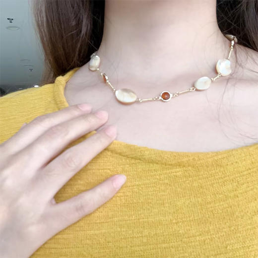 原创设计贝天然贝壳珍珠元素项链-纪念日百货门店同款167296886 商品图4