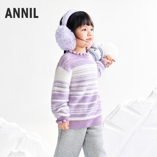 【实体店同款】女童中领针织衫冬季新款安奈儿童装XG544013 商品图2