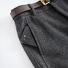 毛呢通勤阔腿裤小个子高腰九分裤，垂坠感修身直筒裤MYX-KDFY-72903-L 商品缩略图3