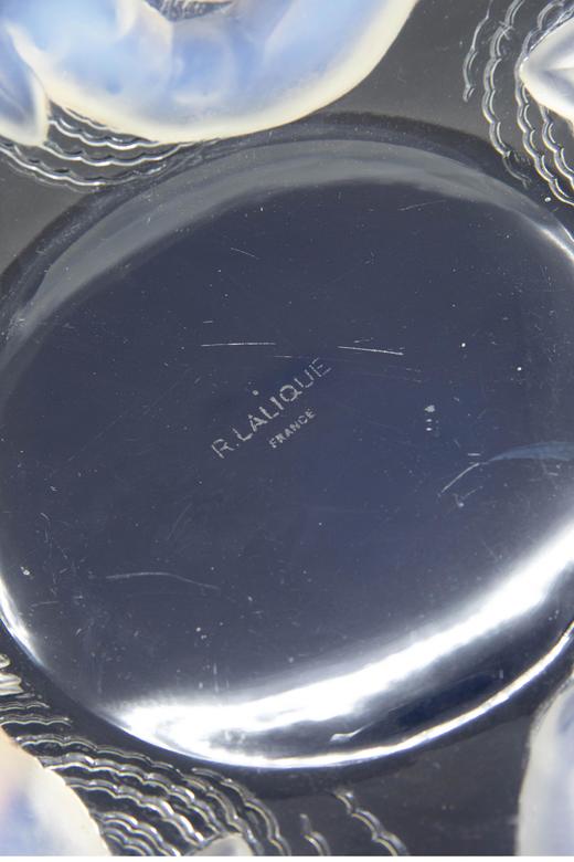 独角鹿西洋古董 1932年法国水晶工坊莱俪LALIQUE设计出品「Calypso 海上仙女卡吕普索」主题欧泊水晶盘 商品图5