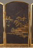 独角鹿西洋古董 1900年代日本明治时期出品东瀛自然图景主题黑地布目镶嵌桌屏 商品缩略图4
