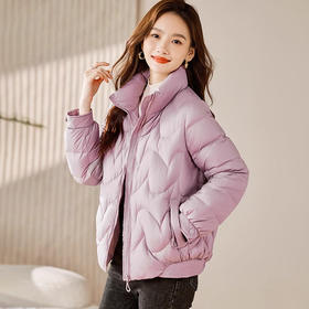 丁摩 立领轻薄短款羽绒服女F6549