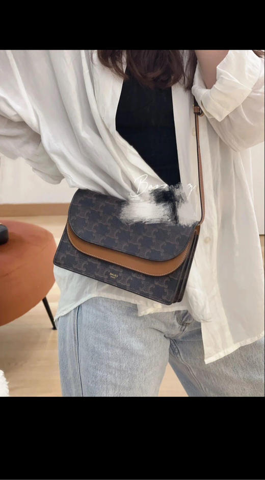 Celine Triomphe 老花拼皮 斜挎包 商品图2