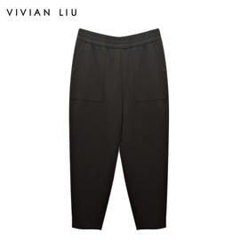 VIVIAN LIU薇薇安刘TD2447506秋女装新款斜插兜显瘦休闲萝卜长裤