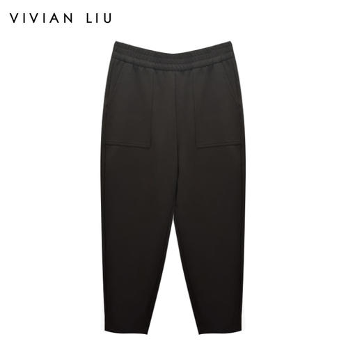 VIVIAN LIU薇薇安刘TD2447506秋女装新款斜插兜显瘦休闲萝卜长裤 商品图0