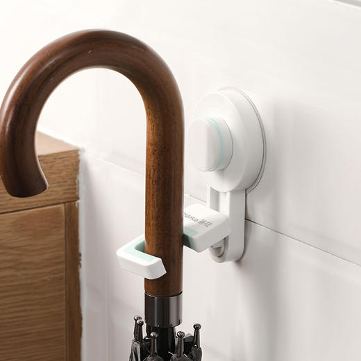 【茶花】免打孔吸盘式拖把架（2个装） 商品图2