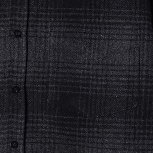 3060SDSA秋冬新款痞帅男装韩版撞色格纹纽扣翻领长袖衬衫百搭针织衬衣 商品图3