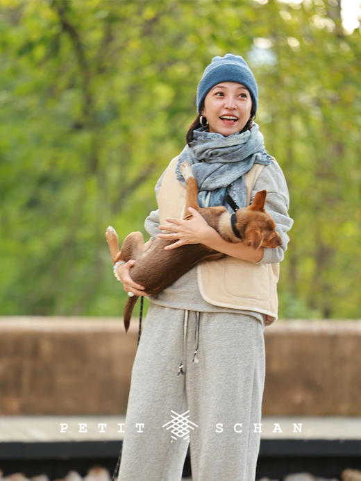 PETIT SCHAN小闪 CLO#940 Silly Billy 小憨憨 亚麻棉灯芯绒3M黑科技棉服马甲 商品图5