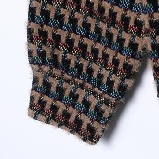 WY1198SDSA男士秋冬新款痞帅男装潮牌绒面撞色格子抽绳连帽卫衣百搭时尚 商品图4