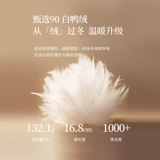 【10/29新品】熙世界「雪中白桃」新中式国风盘扣羽绒服女士冬季立领保暖短外套 商品图2