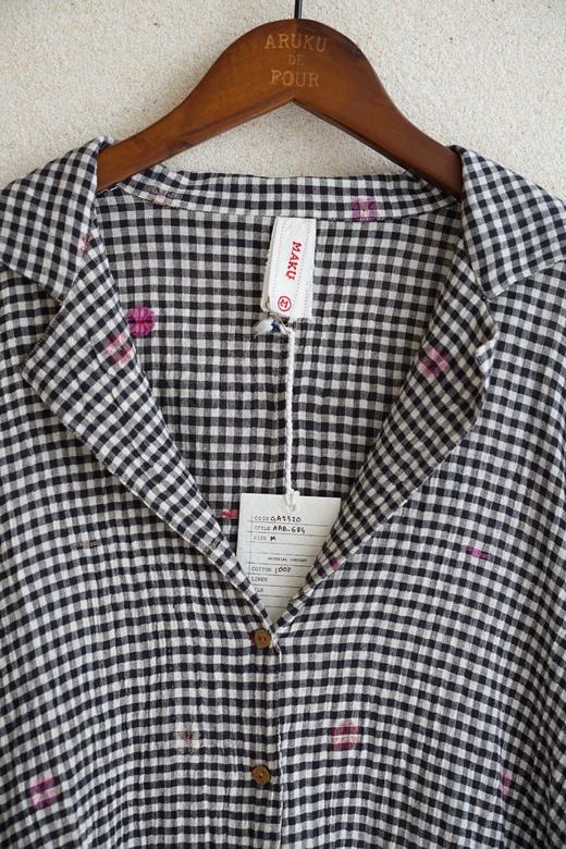 Maku棉刺绣格纹衬衣 商品图8