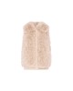 Yves Salomon - VEST LONG HAIR LAMB/KNITWEAR MERINOS WOOL - FICELLE - 女装 - 背心 - 淡灰褐色 商品缩略图0