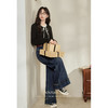 鹿向南「复古年代」高腰气质阔腿牛仔裤女2025秋冬新款显瘦长裤子 商品缩略图1