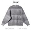 8818SDSA男士秋冬新款痞帅男装简约渐变条纹勾破圆领毛衣休闲百搭上衣 商品缩略图4