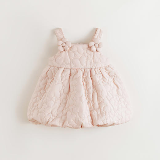 马克珍妮女童立体花朵绗棉花苞吊带裙秋冬新款551595 商品图3