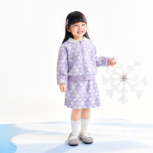 【实体店同款】女童长袖针织套装裙冬季新款安奈儿童装XG544016 商品图3