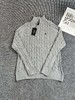 G639拉#夫劳伦 秋冬经典款男女情侣款立领半拉链针织毛衣 商品缩略图2