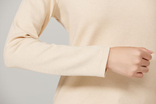 【素道】有机棉女士打底衫(厚款 )  小半领子 长袖女士上衣 修身打底衫  秋冬内搭 亲肤舒适 百搭 贴身保暖  [漳州仓] 商品图12