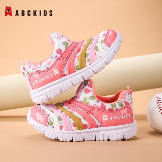 Abckids儿童鞋秋冬季男女童毛毛虫加绒运动一脚蹬休闲鞋24-33★⭐️ 商品图6