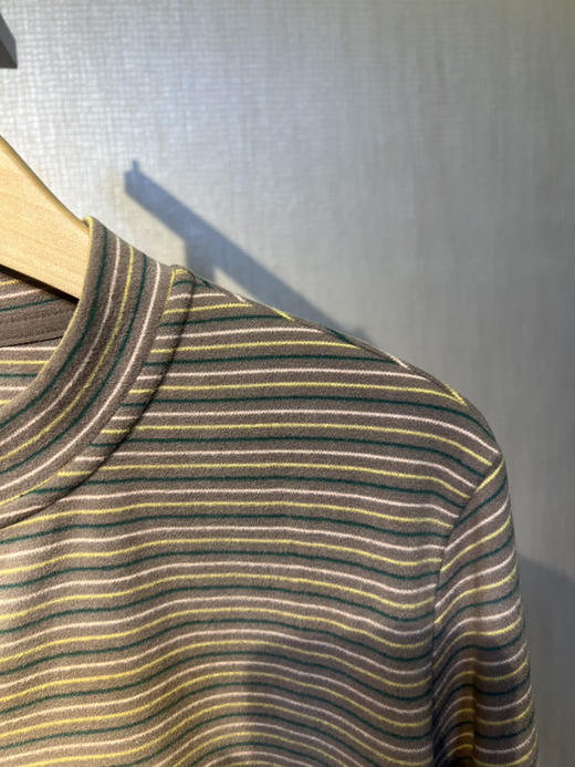 【爆款】水淼2025冬新款柔软弹力保暖条纹小衫1480 商品图3