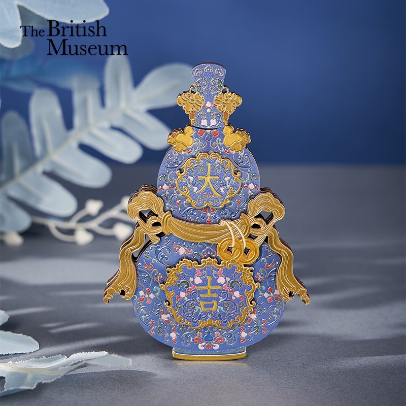 大英博物馆 东方梦境系列 福禄双全 葫芦木质抽拉冰箱贴