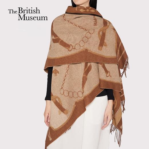 大英博物馆 新年系列 希腊飞马提花 羊毛披肩斗篷 商品图0