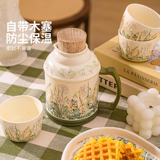 摩登主妇繁华系列陶瓷茶壶一人用一壶一杯茶具套装女2025新款泡茶专用水壶 商品图3