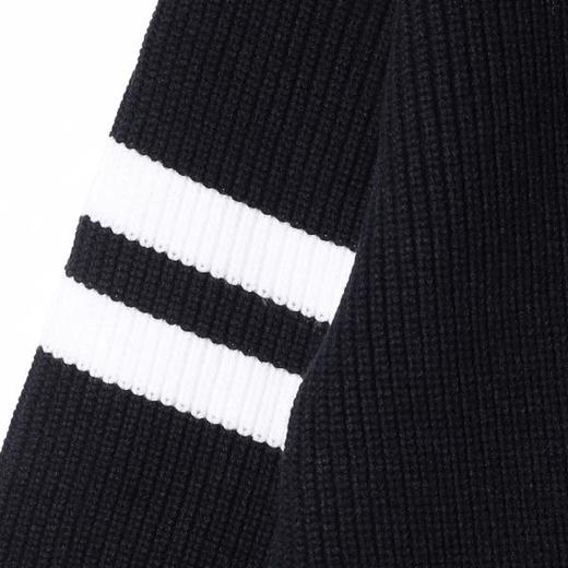 257168SDSA男士秋冬新款痞帅男装韩版撞色竖纹拼接POLO领毛衣百搭时尚 商品图2