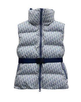 女款立领腰带羽绒马甲010