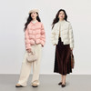 【10/29新品】熙世界「雪中白桃」新中式国风盘扣羽绒服女士冬季立领保暖短外套 商品缩略图3