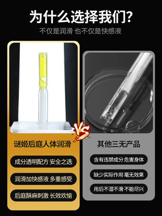 谜姬 男女用后庭缓痛润滑5ML装冻损无售后 商品图4