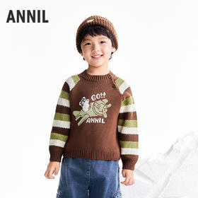 【实体店同款】男童中领针织上衣冬季新款安奈儿童装XB544026