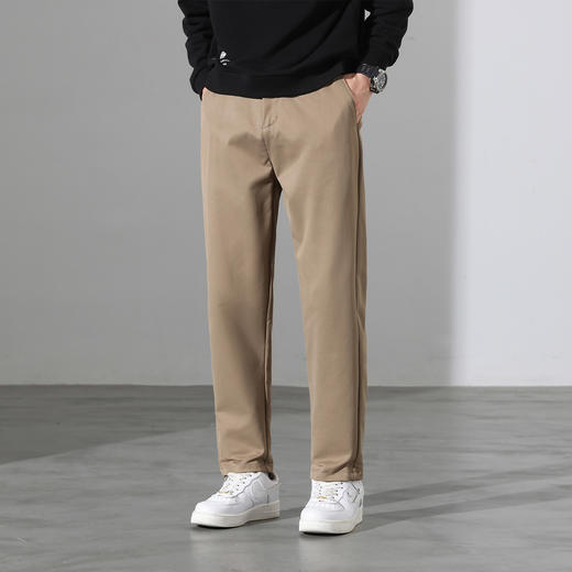 罗蒙秋冬休闲裤男士高弹小锥裤时尚百搭立体剪裁舒适阔腿通勤长裤 商品图1