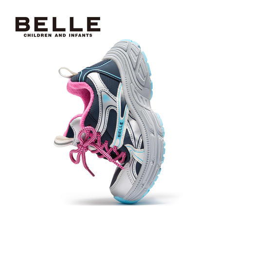 测评优品-百丽 儿童加绒撞色运动鞋 雪地系列 隐藏式魔术贴 商品图6