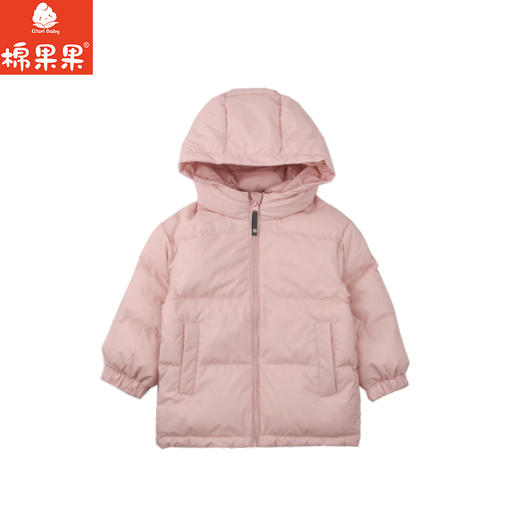 棉果果冬季新品女童涤丝纺羽绒保暖加厚中款羽绒服M422102925603 商品图0