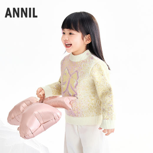 【实体店同款】女童圆领针织衫冬季新款安奈儿童装XG544012 商品图1