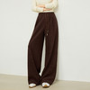 【10/29新品】熙世界【入冬神裤】窄版水波纹针织阔腿裤女秋冬高腰休闲直筒长裤 商品缩略图4