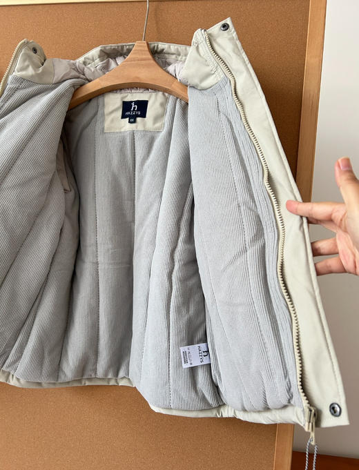 哈吉斯工装中大童冲锋棉服外套8102702 商品图3