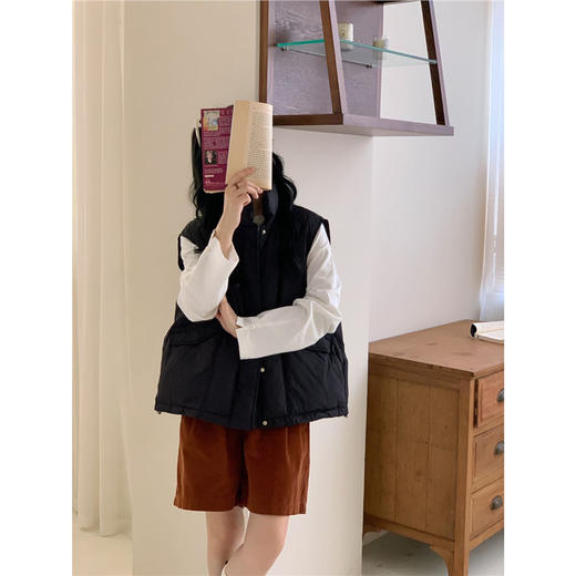 【YW】无忧购秋冬季新款白鸭绒休闲宽松短款马夹羽绒服背心马甲外套女F66（截单后3-5天发货） 商品图5