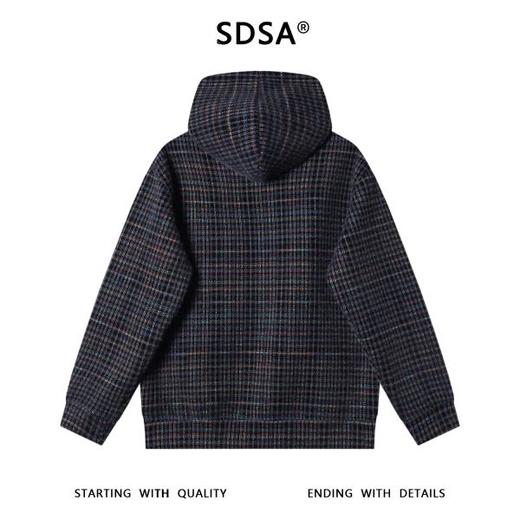 WY1195SDSA男士秋冬新款痞帅男装韩版潮牌彩色绒面抽绳连帽卫衣百搭时尚 商品图5