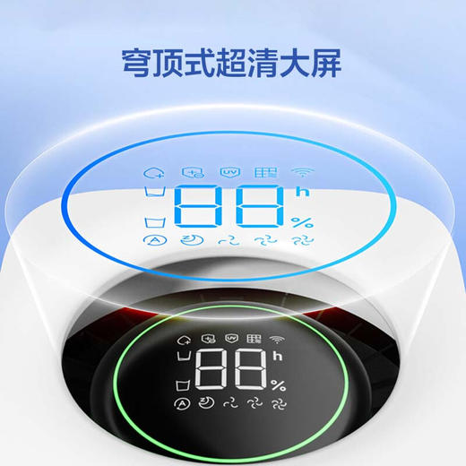 海尔无雾加湿器母婴级家用全水路电解水杀菌技术静音客厅轻音孕妇负离子大容量超清大屏SZ1200-H1U1 商品图3