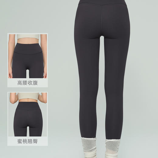 秋冬加厚加绒高腰健身瑜伽裤蜜桃运动收腹提臀鲨鱼裤女外穿ADCK53020 商品图1