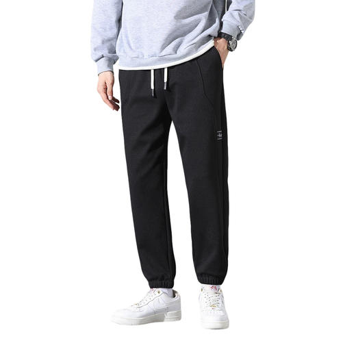 罗蒙秋冬休闲裤男士内里磨毛毛呢小锥裤抗皱易打理宽松版型显瘦长裤子 商品图8